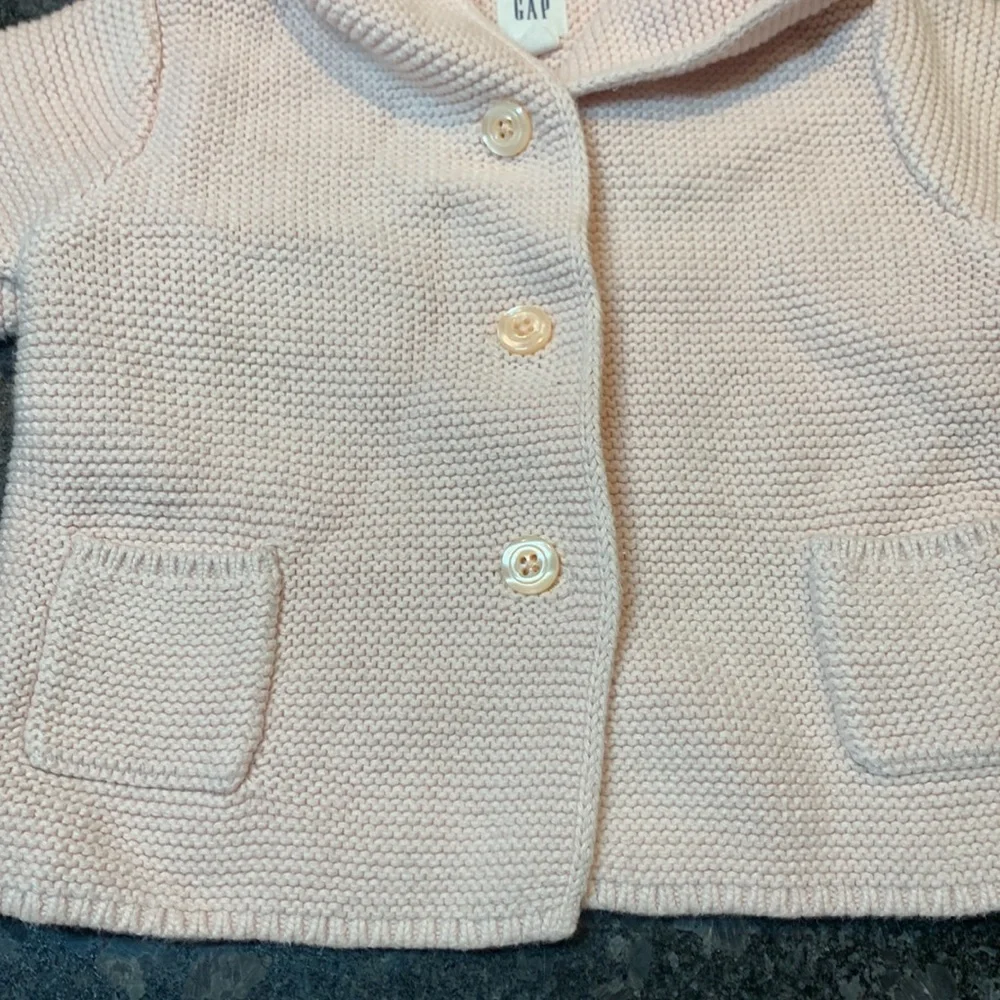 Baby Gap Girls Hooded Ears Sweater Jacket 6-12m